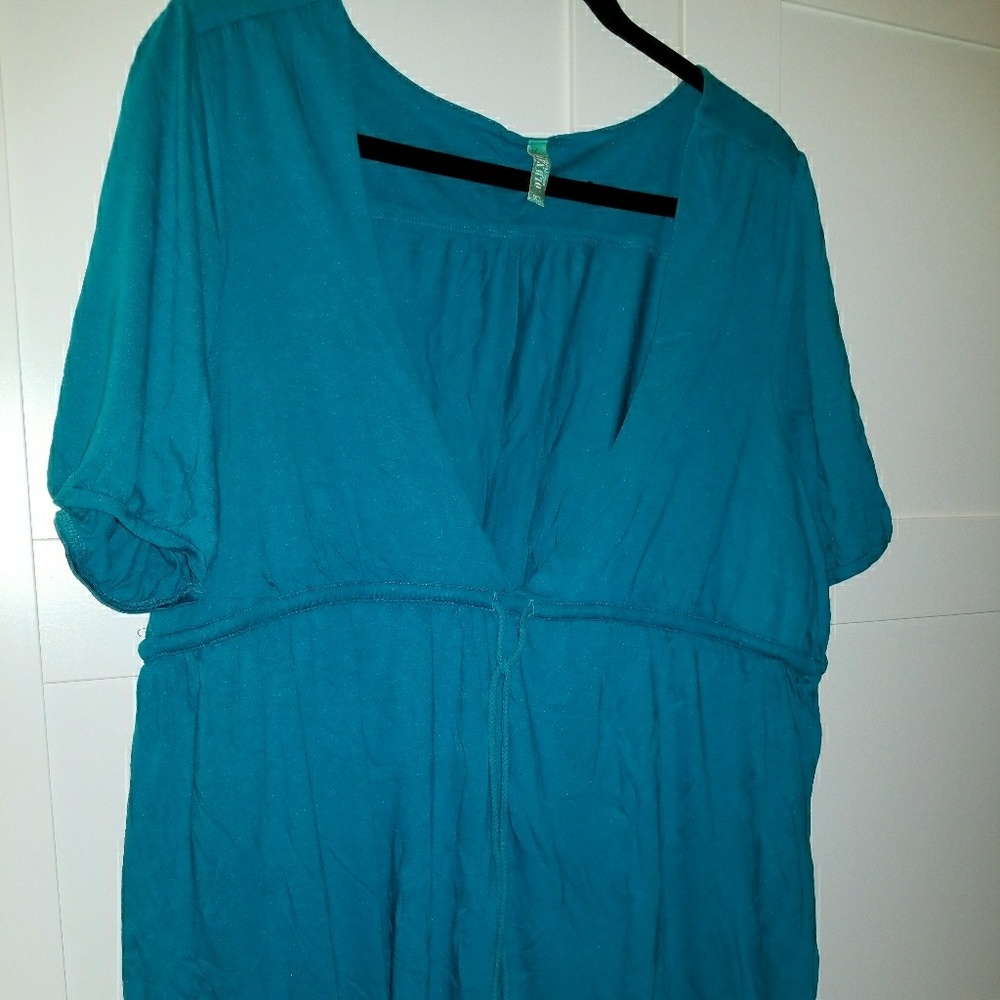 OLD NAVY teal beach swim cover up